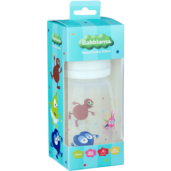 Babblarna Nappflaska Vit 310 ml