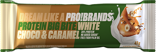 ProBrands Protein Bar Bigbite White Choco & Caramel 45 g