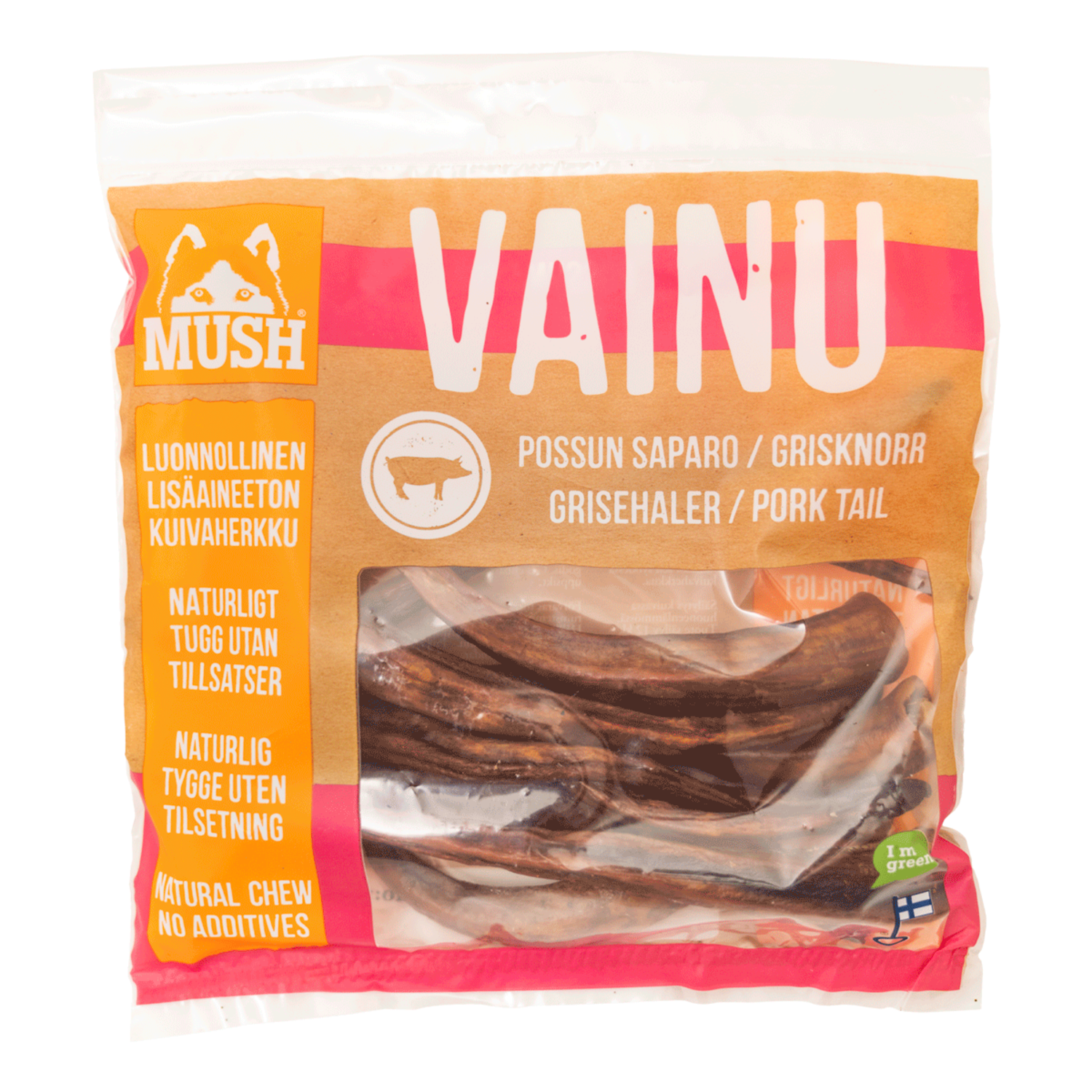 Alternativ bild 1 för Mush Vainu Snacks Grissvans 220 g