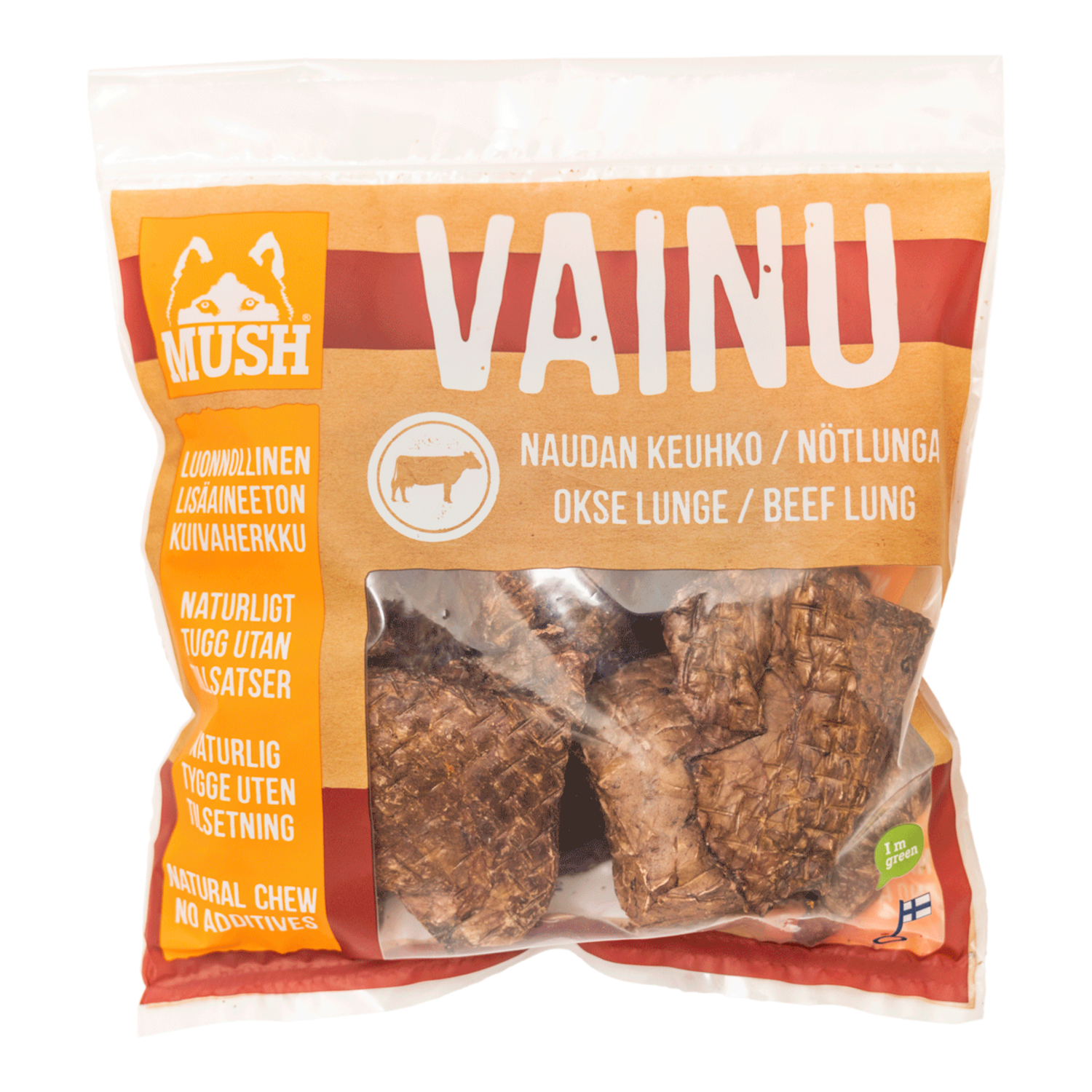 Alternativ bild 1 för Mush Vainu Snacks Nötlunga 140 g