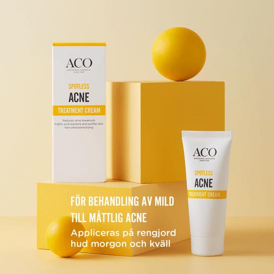 ACO Spotless Acne Treatment Cream Parfymfri Behandlar Akne 30 g