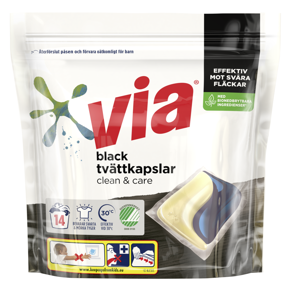Via Duo kapslar Black 14-pack