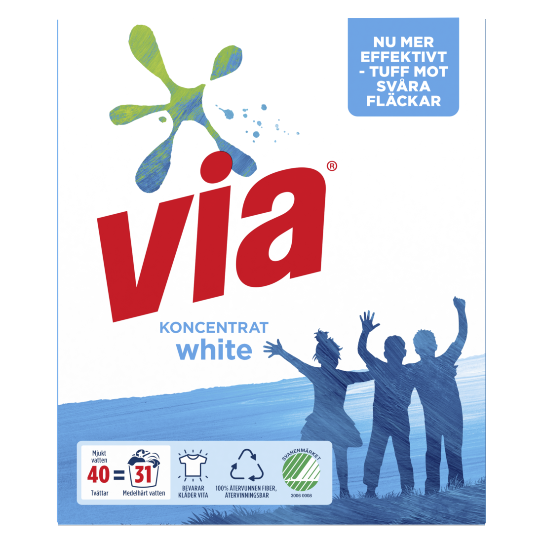 Via Tvättmedel White 1,5 kg