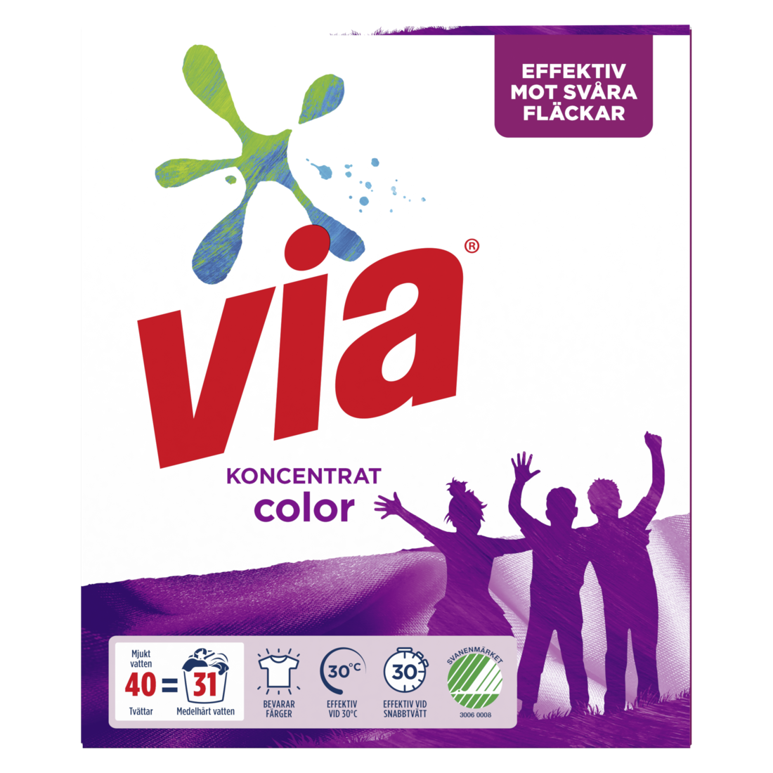 Via Tvättmedel Color 1,5 kg