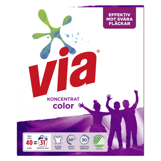 Via Tvättmedel Color 1,5 kg