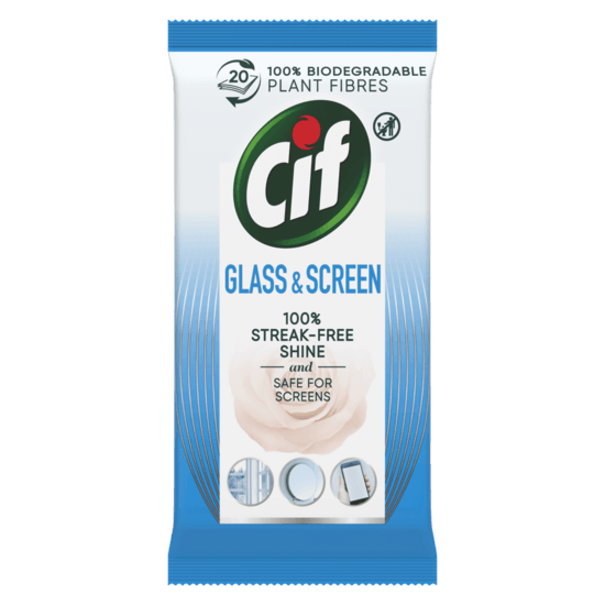 Cif Fönster & Skärm Rengöringswipes 20-pack