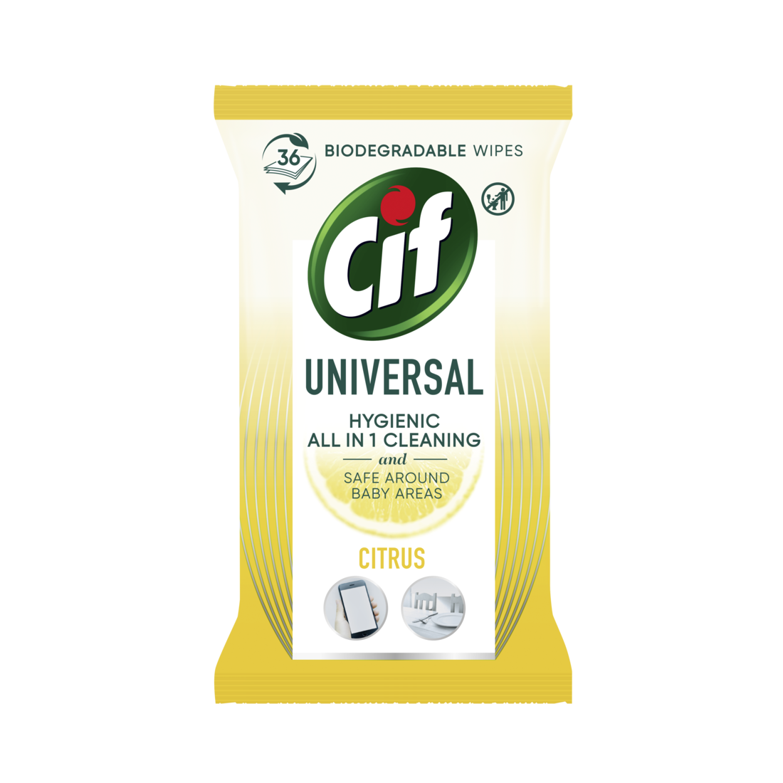 Cif Universal Wipes Citrus 36 st