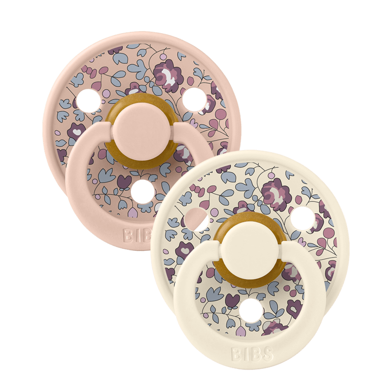 BIBS x Liberty Colour Latex Size 1 Eloise Blush Mix 2-pack