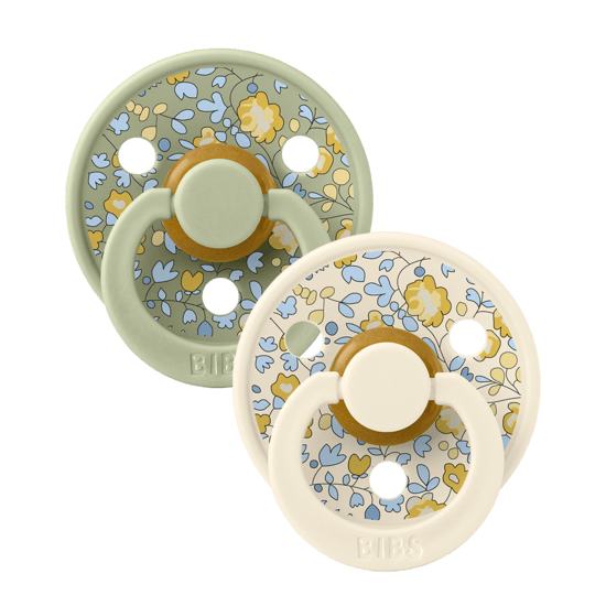 BIBS x Liberty Colour Latex Size 1 Eloise Sage Mix 2-pack