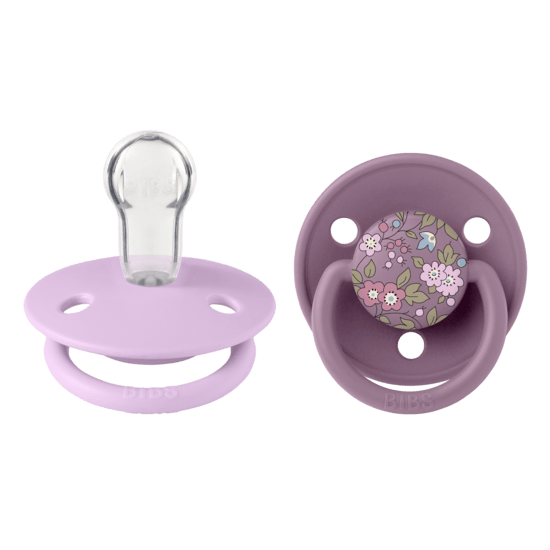 BIBS x Liberty De Lux Chamomile Lawn Silicone Onesize Mauve Mix 2-pack