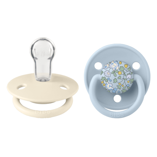 BIBS x Liberty De Lux Silicone Onesize Eloise Baby Blue Mix 2-pack
