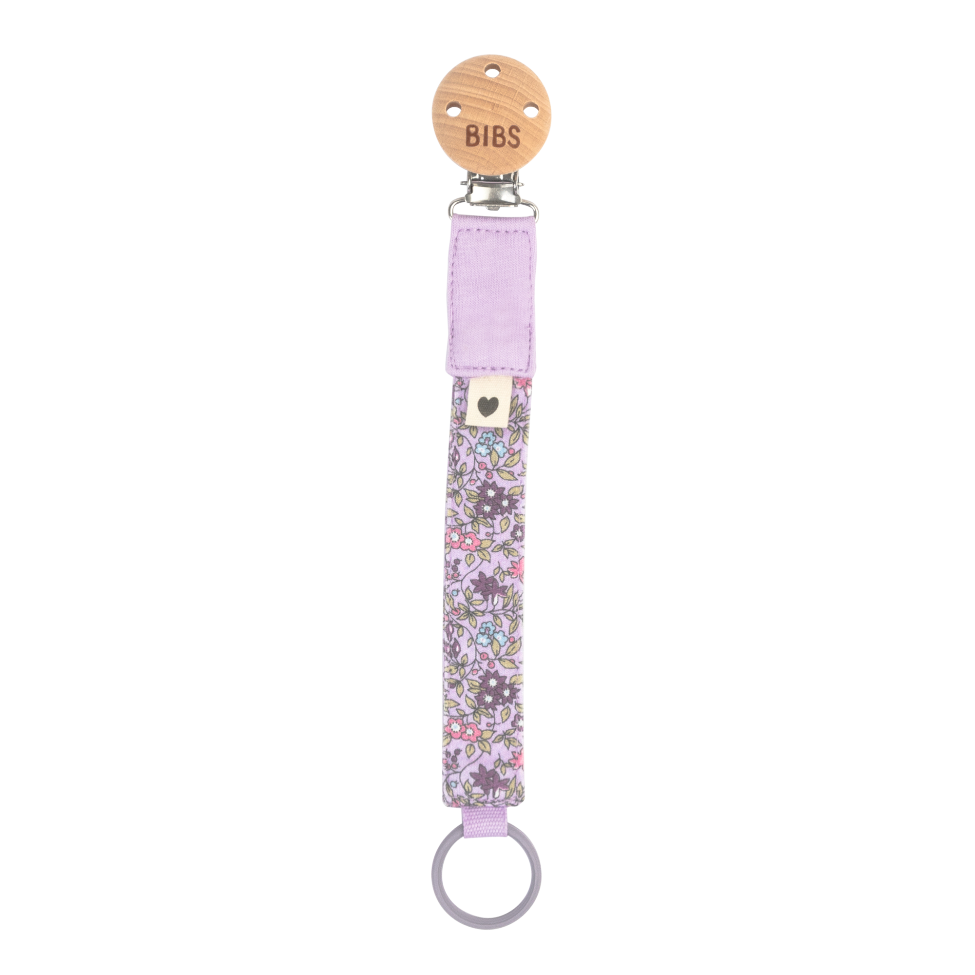 BIBS x Liberty Pacifier Clip Chamomile Lawn Violet Sky