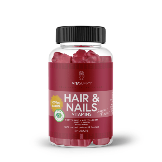 VitaYummy Hair & Nails Summer Edition Rhubarb 60 gummies