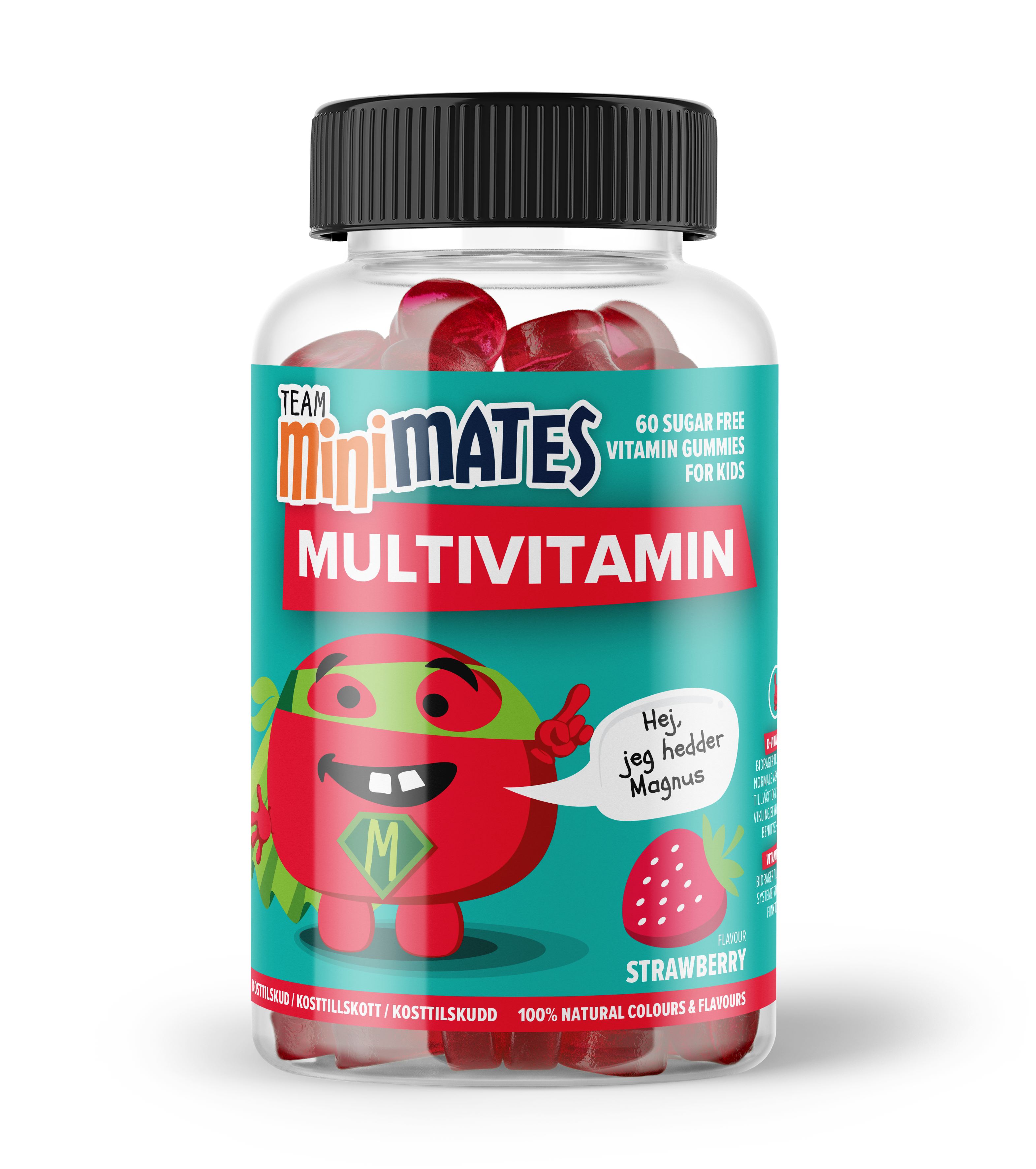TeamMiniMates Multivitamin Strawberry 60 gummies