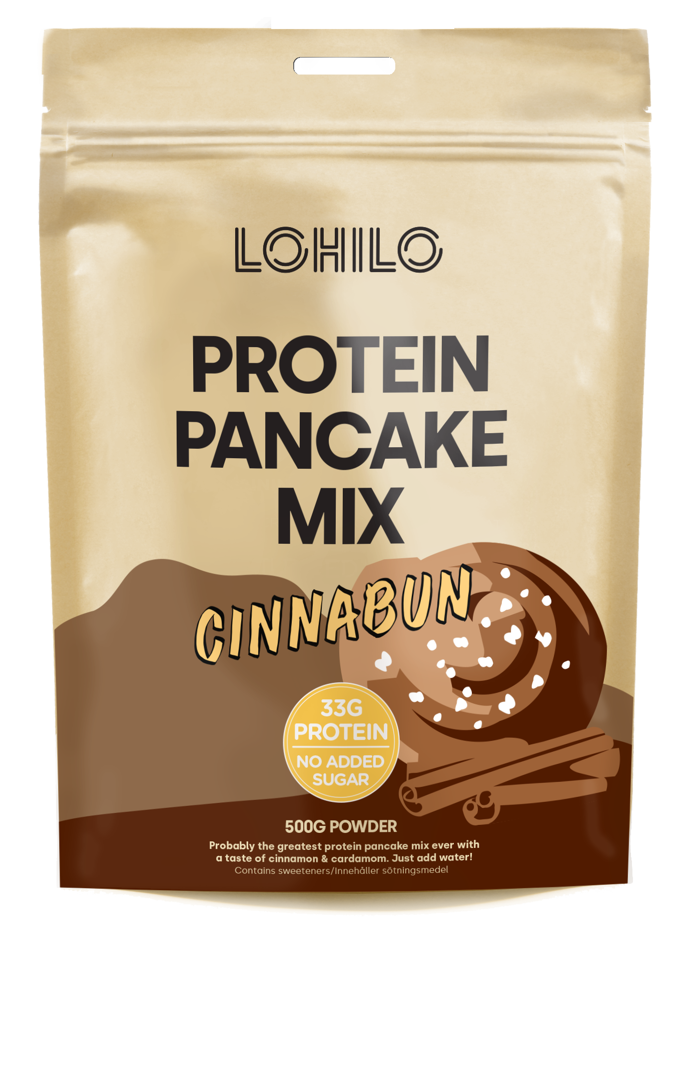 LOHILO Protein Pancake Mix Cinnabun 500 g