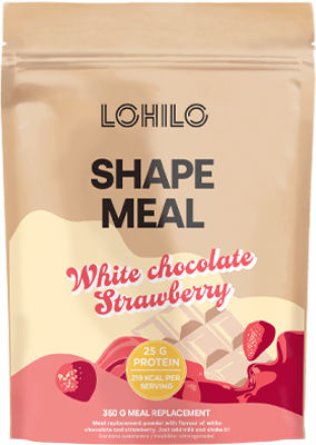 LOHILO Shape Meal White Chocolate Strawberry 350 g