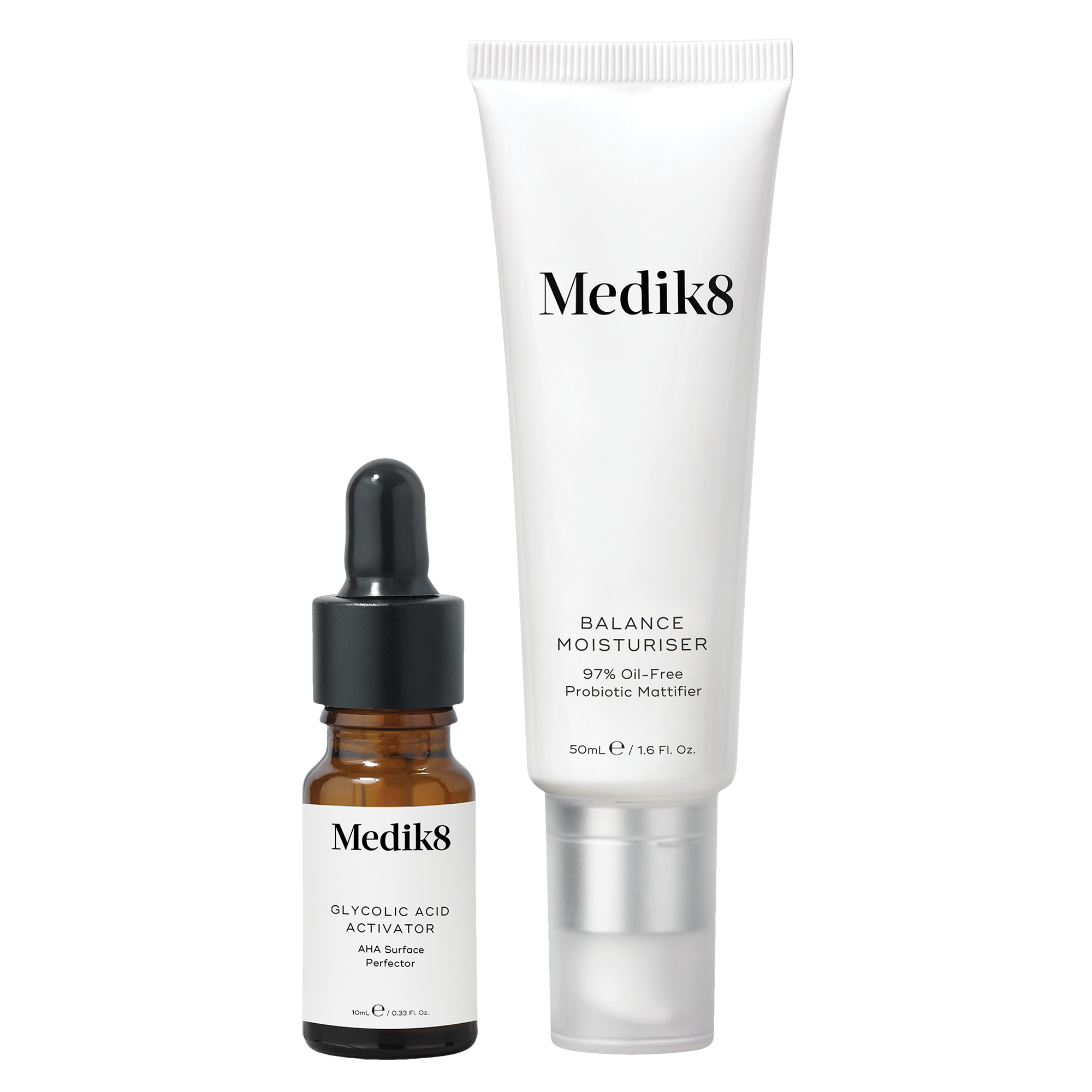 Medik8 Balance Moisturiser with Glycolic Acid Activator 50 + 5 ml