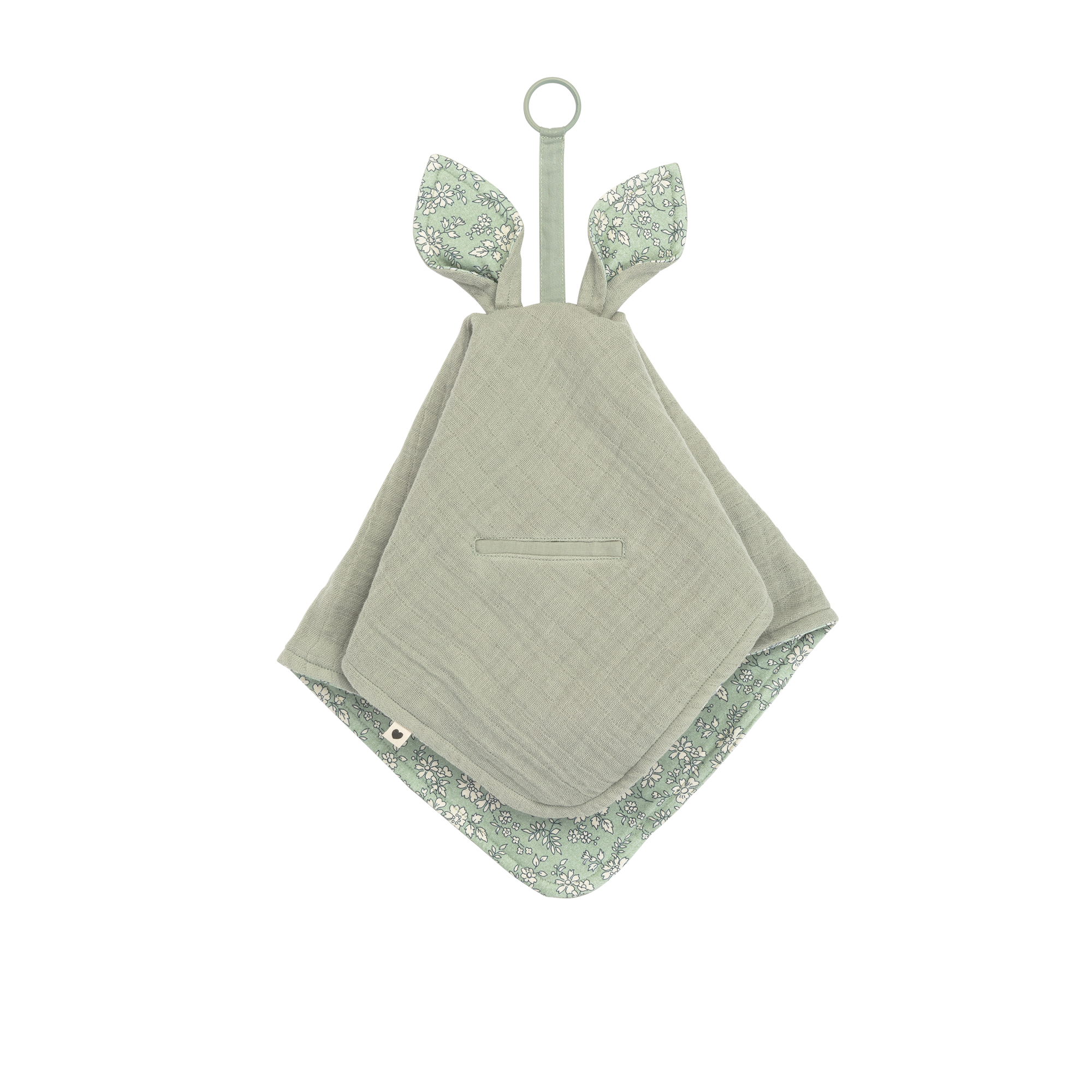 BIBS x Liberty Cuddle Cloth Kangaroo Capel Sage