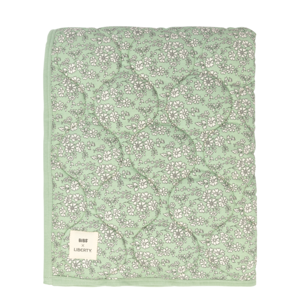 BIBS x Liberty Quilted Blanket Capel Sage