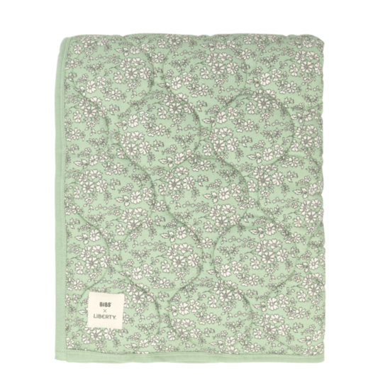 BIBS x Liberty Quilted Blanket Capel Sage