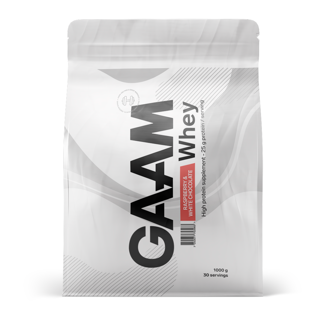 GAAM 100% Whey Premium Raspberry White Chocolate 1 kg
