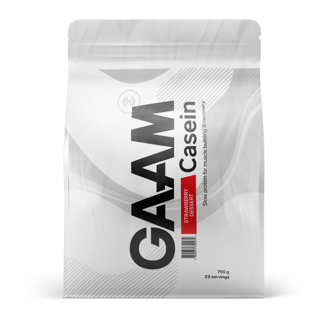 GAAM 100% Casein Premium Strawberry Dessert 750 g 
