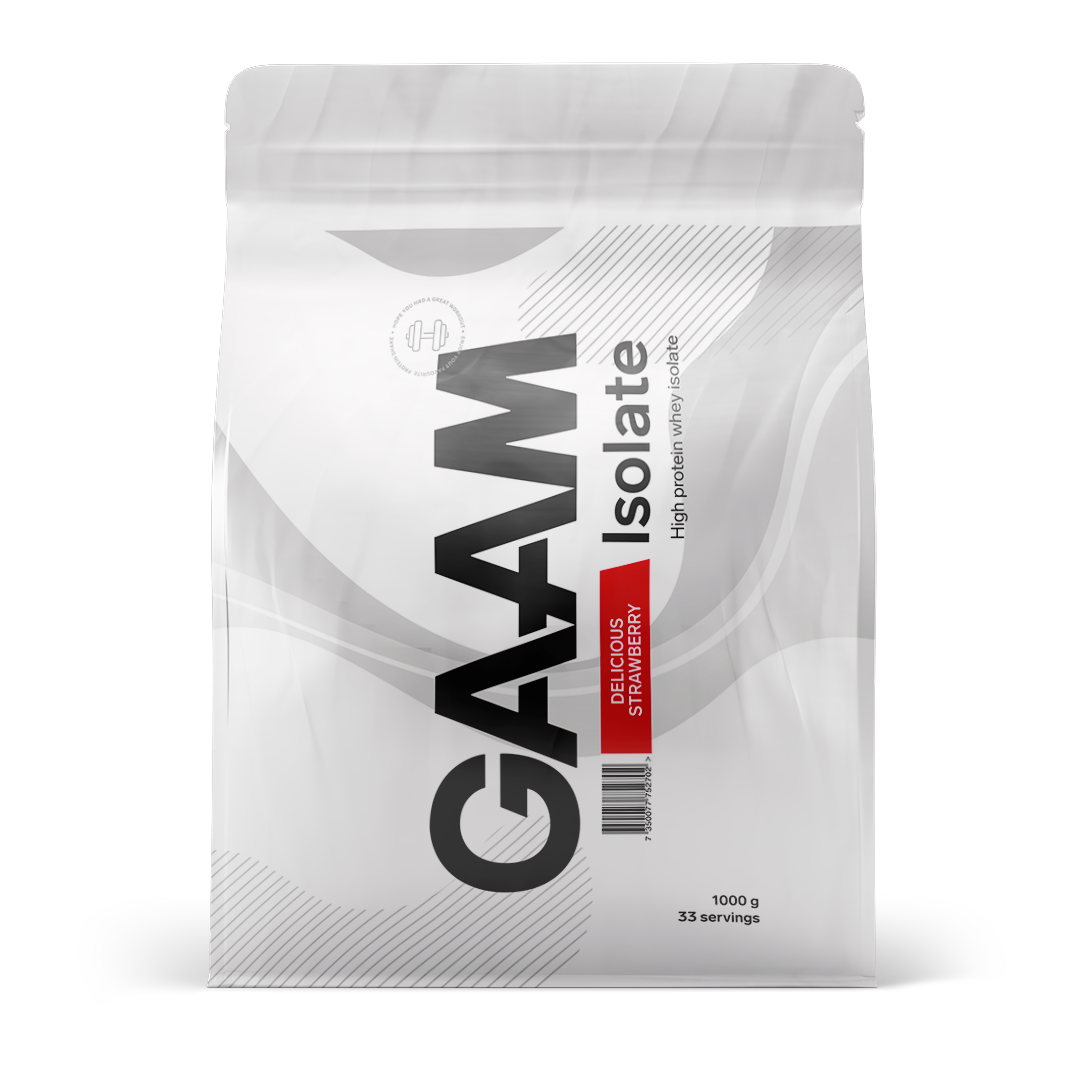 GAAM 100% Isolate Premium Delicious Strawberry 1 kg