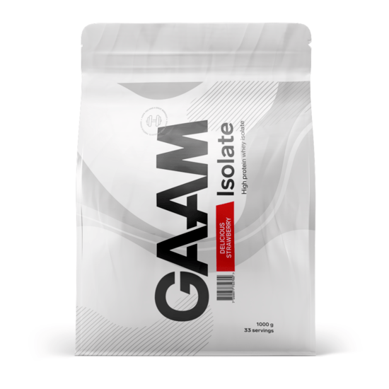 GAAM 100% Isolate Premium Delicious Strawberry 1 kg