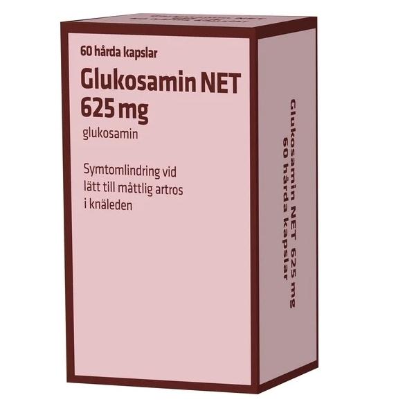 Glukosamin NET 625 mg 1 x 60 kapsel/kapsla Kapsel, hård