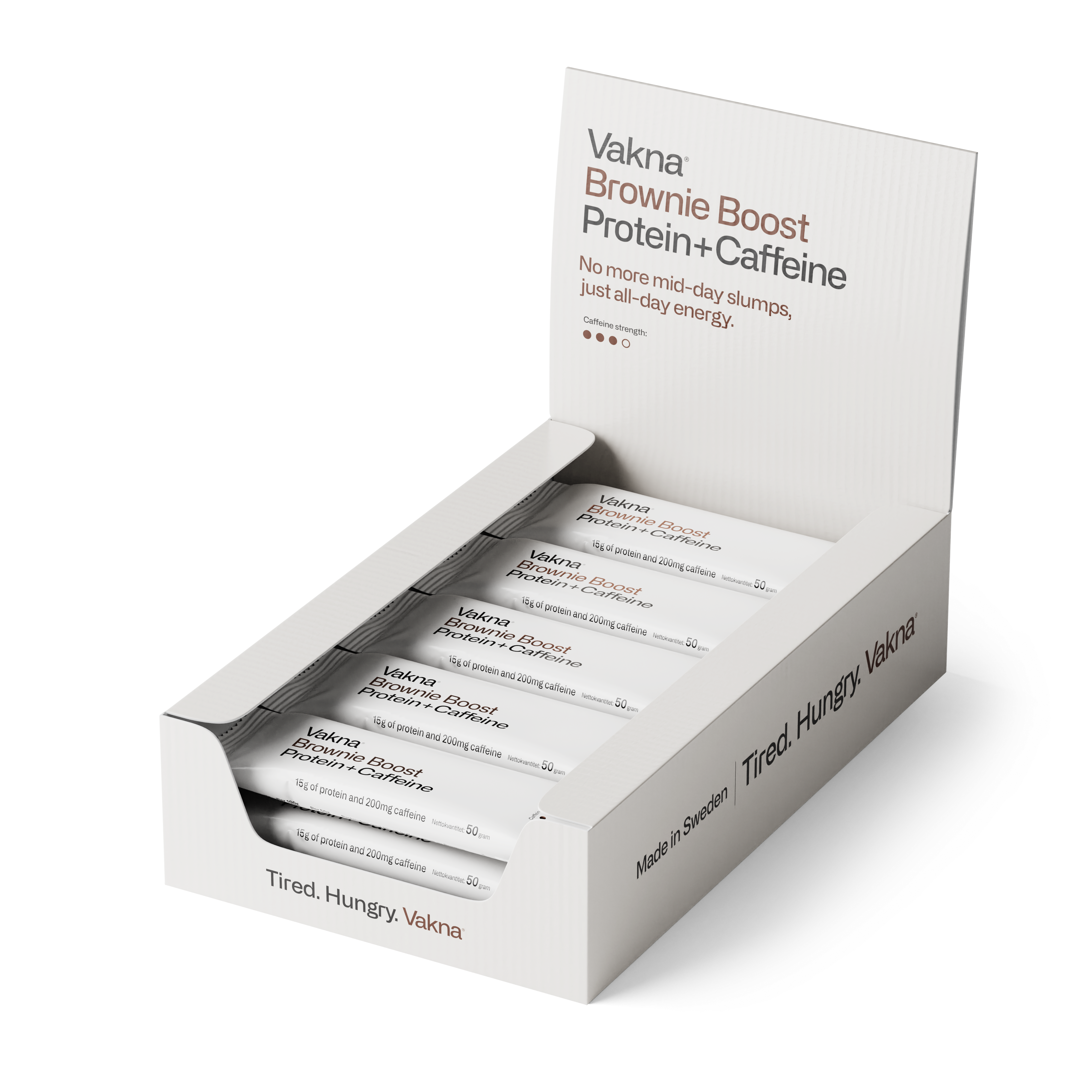 Vakna Brownie Boost 50 g x 10 st