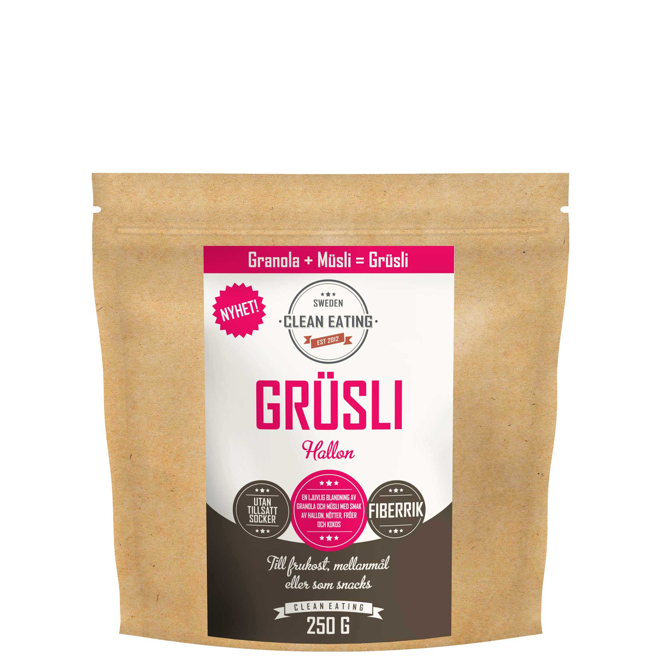 Clean Eating Grüsli Hallon 250 g