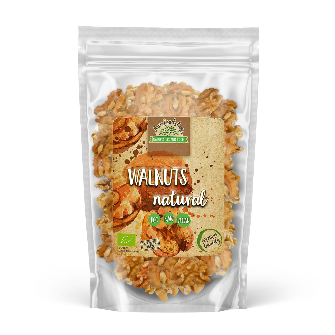 Rawfoodshop Valnötter EKO 500 g