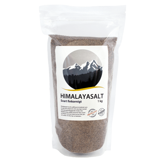 Re-Fresh Superfood Himalayasalt svart Fint 1 kg