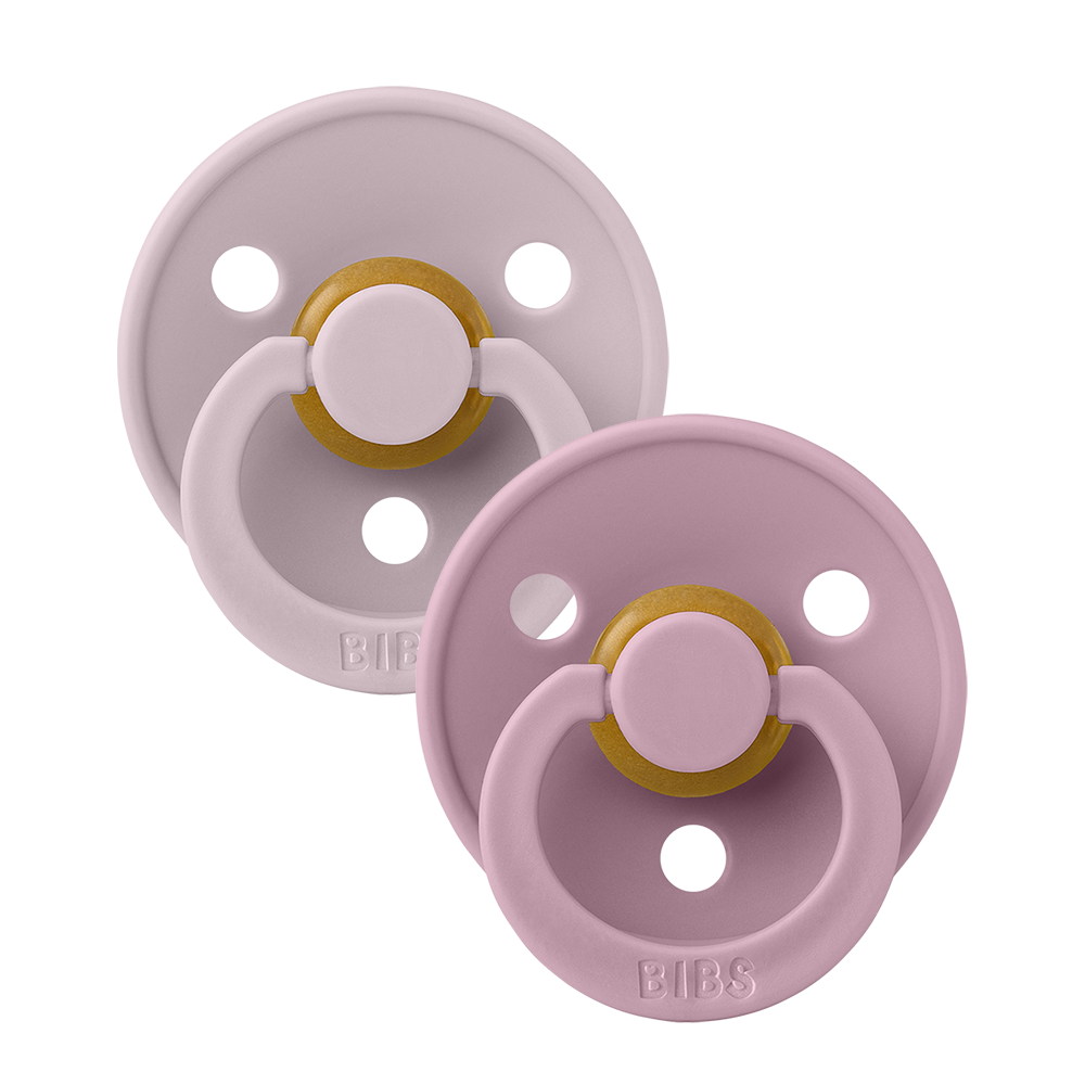 BIBS Colour Dusky Lilac/Heather Strl 1 (0-6 månader) 2-pack
