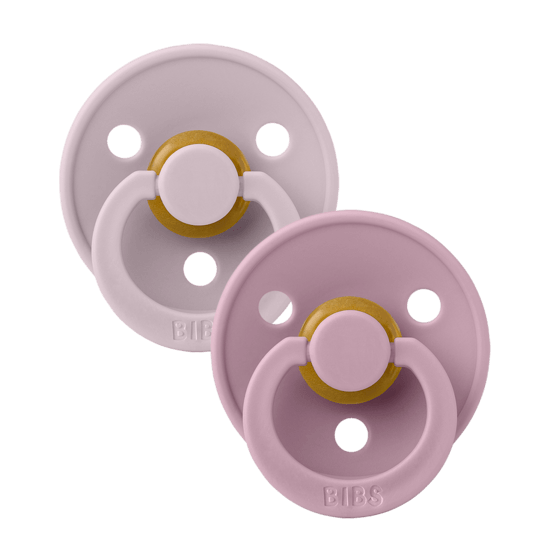 BIBS Colour Dusky Lilac/Heather Strl 1 (0-6 månader) 2-pack