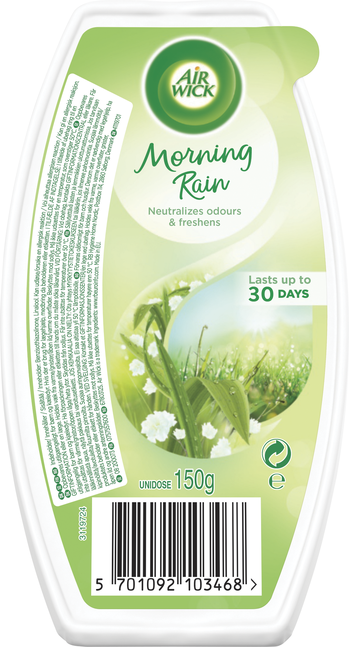 Air Wick Gel Block Morning Rain 150 g