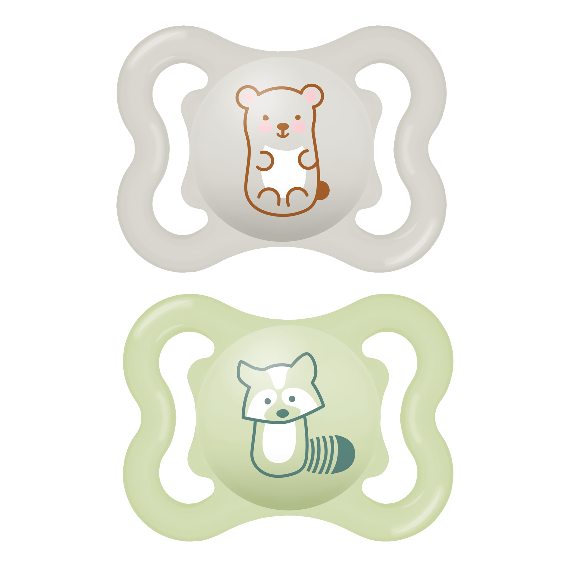 MAM Air Natural Rubber Neutral 0-6m 2-pack