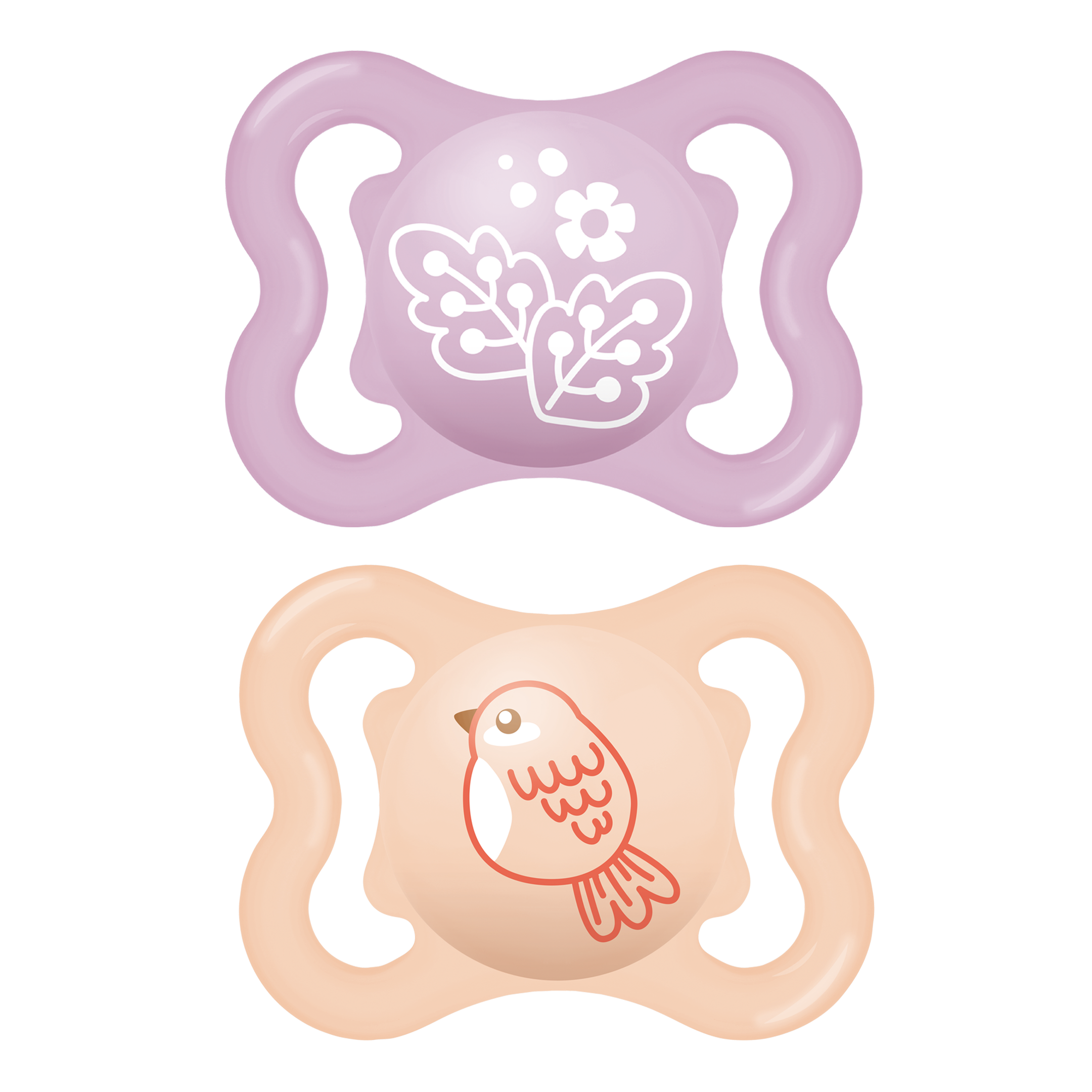 MAM Air Silicone Pink 0-6m 2-pack