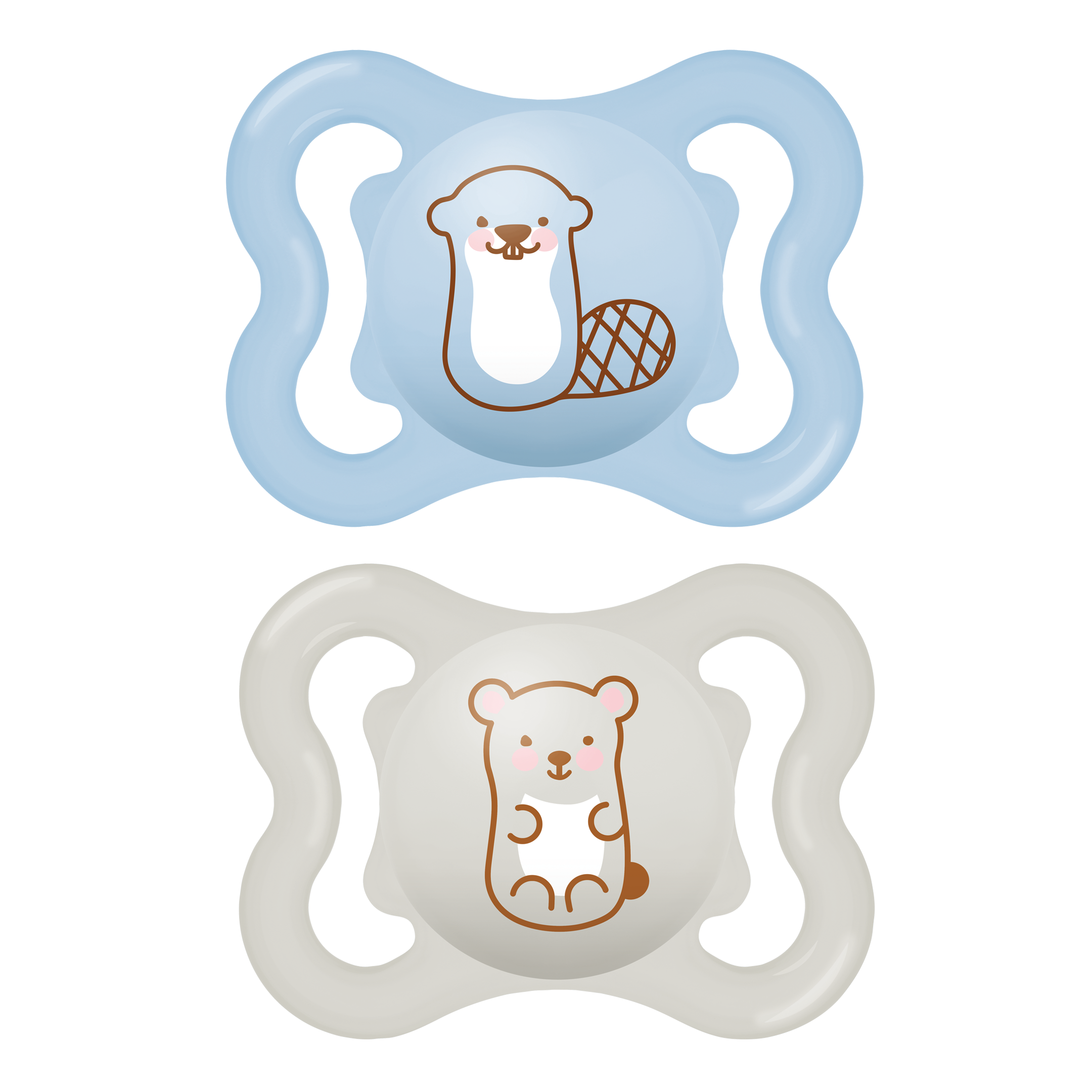 MAM Air Silicone Blue 0-6m 2-pack