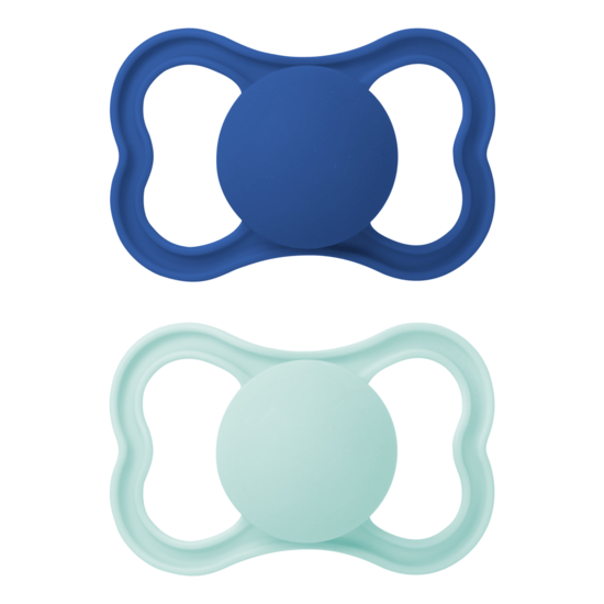 MAM Air Silicone Blue 6-16m 2-pack