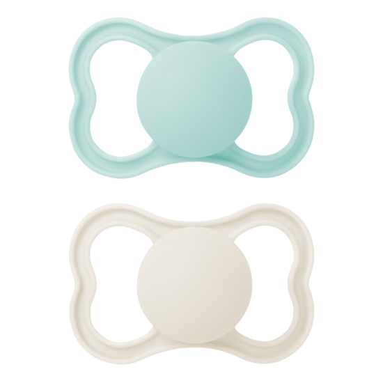 MAM Air Silicone Neutral 6-16m 2-pack