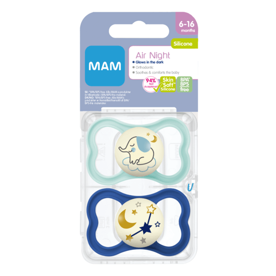 MAM Air Night Blue 6-16m 2-pack