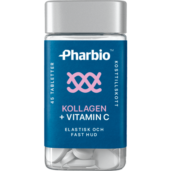 Pharbio Kollagen + Vitamin C 45 tabletter
