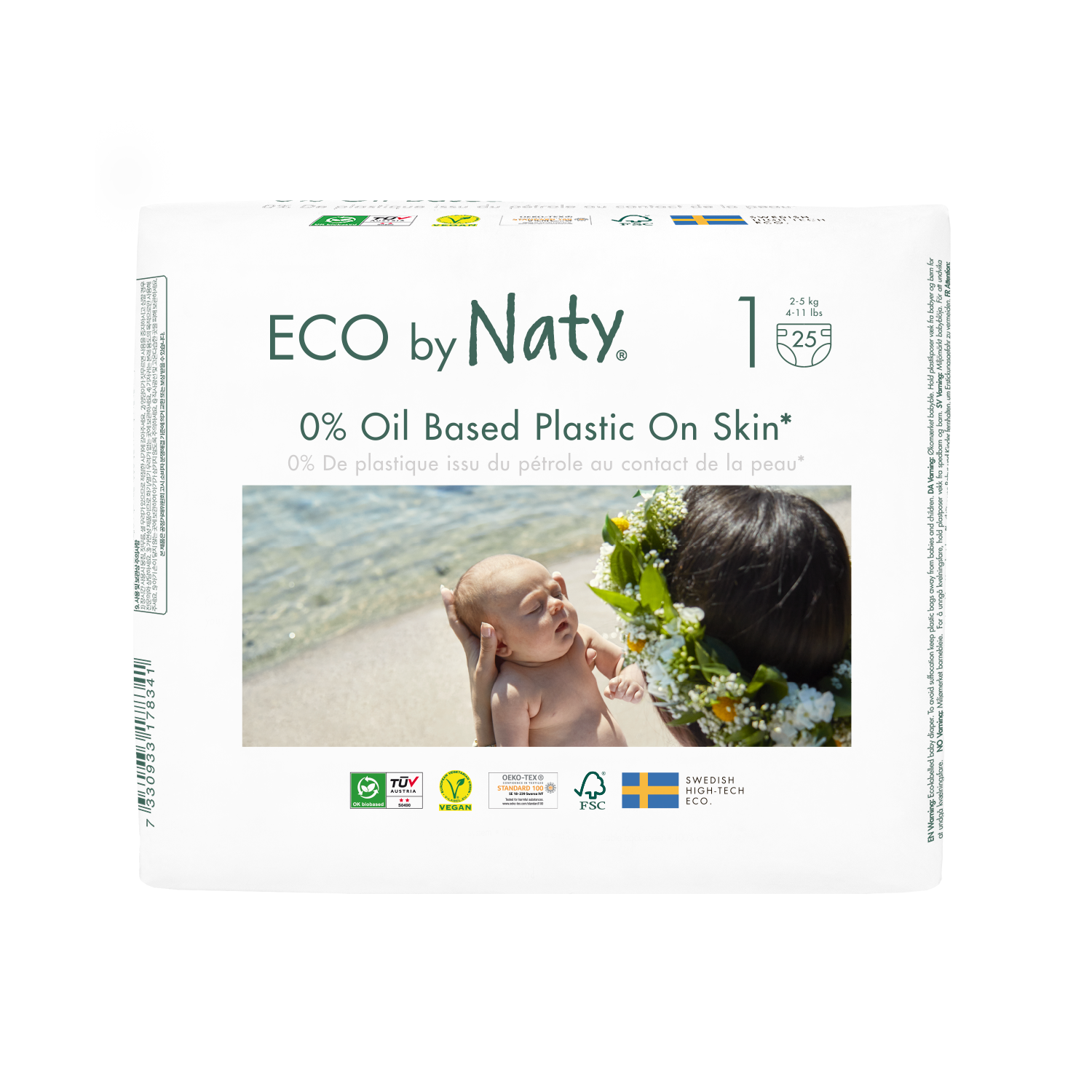 Naty Blöjor Storlek 1 (2-5 kg) 25 st