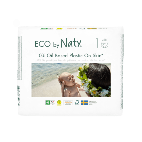 Naty Blöjor Storlek 1 (2-5 kg) 25 st