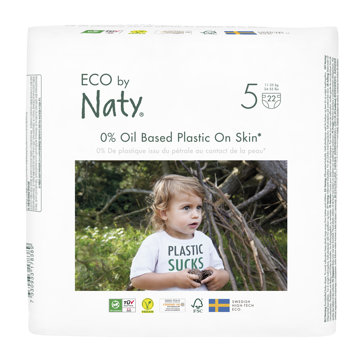 Naty Blöjor Storlek 5 (11-25 kg) 22 st