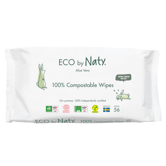 Naty Våtservetter Aloe Vera 56 st