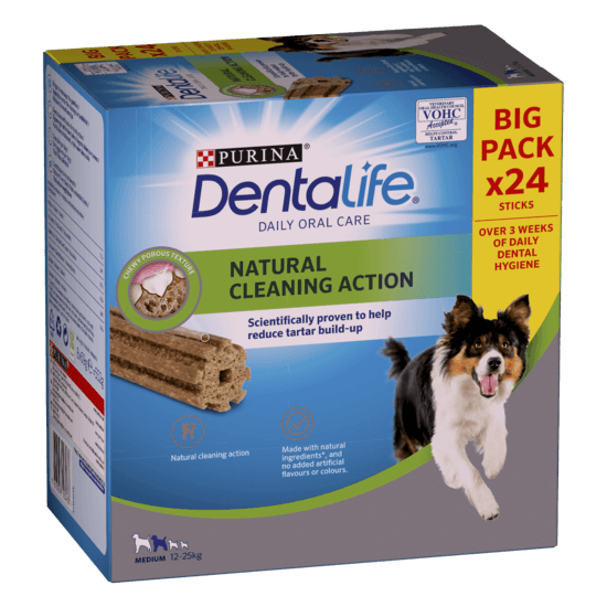 Purina DentaLife Medium 12-25 kg Big Pack 24 st