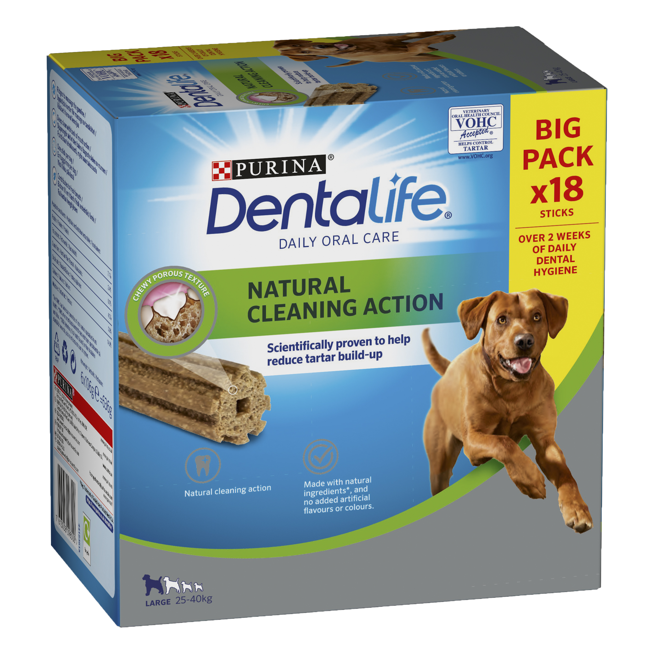 Purina DentaLife Large 25-40 kg Big Pack 18 st