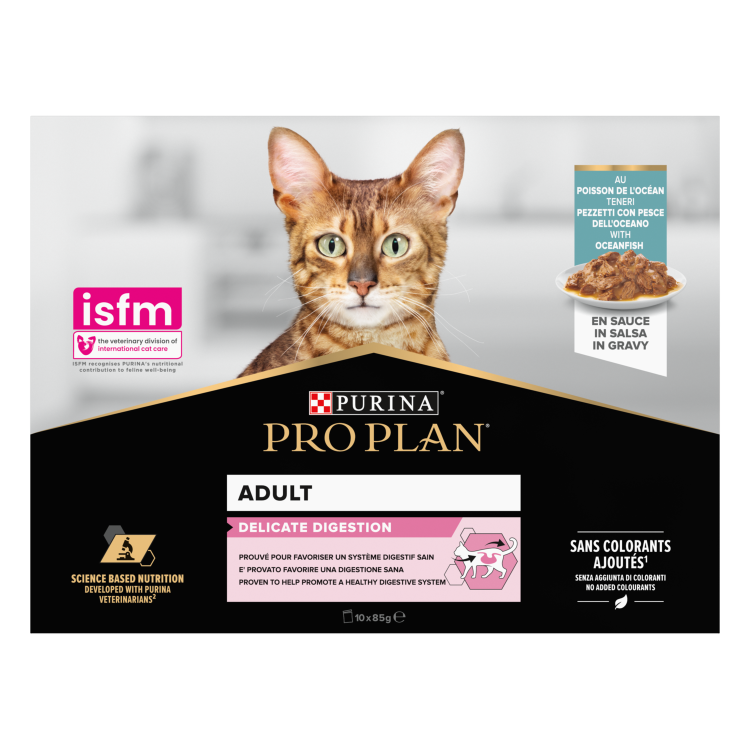 Alternativ bild 1 för Purina Pro Plan Adult Delicate Digestion med havsfisk i sås 850 g